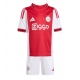 Billige Fotballdrakt Ajax Kasper Dolberg #9 Replika Hjemmedraktsett Barn 2025-26 Kortermet (med bukser)